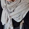 bufanda grande en cashmere 100% color camel
