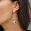 pendientes de aro grandes bañados en oro