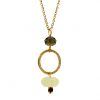 collar Elements con citrina y cristal