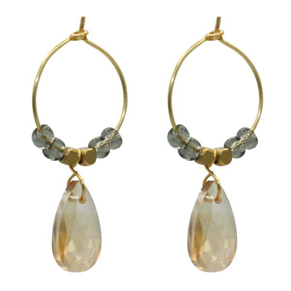aros en plata y baño de oro