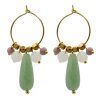 pendientes con piedras naturales
