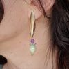 pendientes largos invitada
