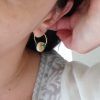 pendientes con perlas y cristal