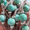 pulsera solidaria turquesa y plata de ley