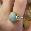 anillo Cyra de aguamarina