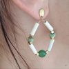 pendiente Mahe con aventurinas