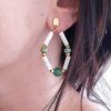 pendiente Mahe aventurinas, turquesas y howlite