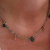 choker con apatitas y malaquitas