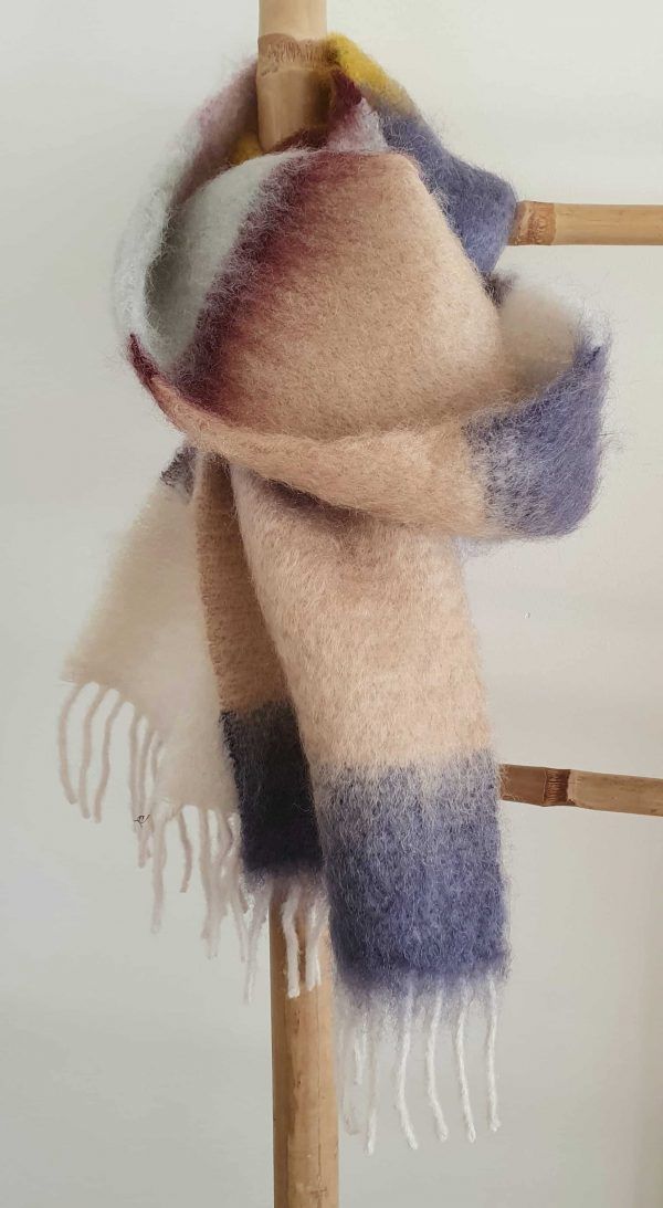 bufanda mohair en degradado