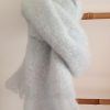 bufanda mohair azul hielo