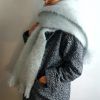bufanda mohair azul hielo