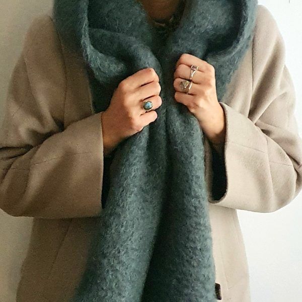 bufanda mohair gris marengo