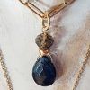 collar cadena eslabones grandes y cuarzo durmotierite
