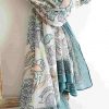 foulard pareo algodón estampado floral