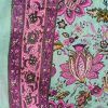 foulard algodón en turquesa, rosa y lila
