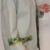 chaqueta loneta algodón en verde agua