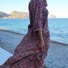 maxi vestido estampado floral