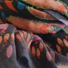 foulard cashmere estampado tonos tierra