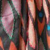foulard de cashmere estampado fondo negro