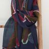 foulard cashmere bordado