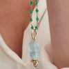colgante Anthea onyx verde y fluorita
