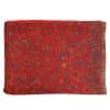 foulard de cashmere y lana en rojo y estampado floral