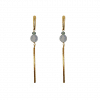 pendientes nook de calcedonita azul