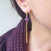 pendientes nook de amatista