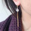 pendientes de cuarzo rosa nook