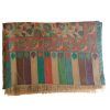 foulard lana y cashmere estampado floral en tonos pasteles