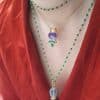 gargantilla Anthea onyx verde y amatista