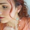 pendientes cornalina y jaspe azul turquesa
