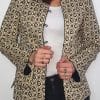 chaqueta algodón estampado geométrico