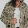 chaqueta algodón estampado geométrico