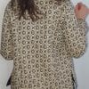 chaqueta algodón estampado geométrico