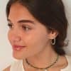 pendientes de aro con apatitas