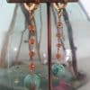pendientes cornalina y jaspe azul turquesa