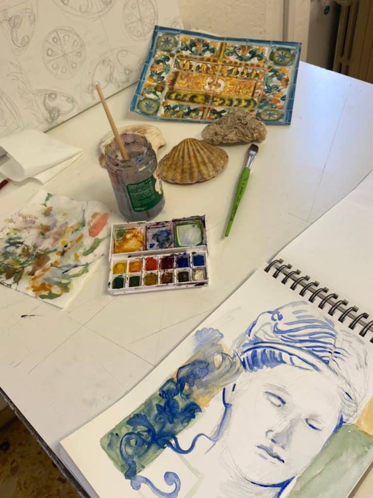 alicia luño unesco art camp roma 2024