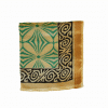 foulard verano de algodón en turquesa y beige