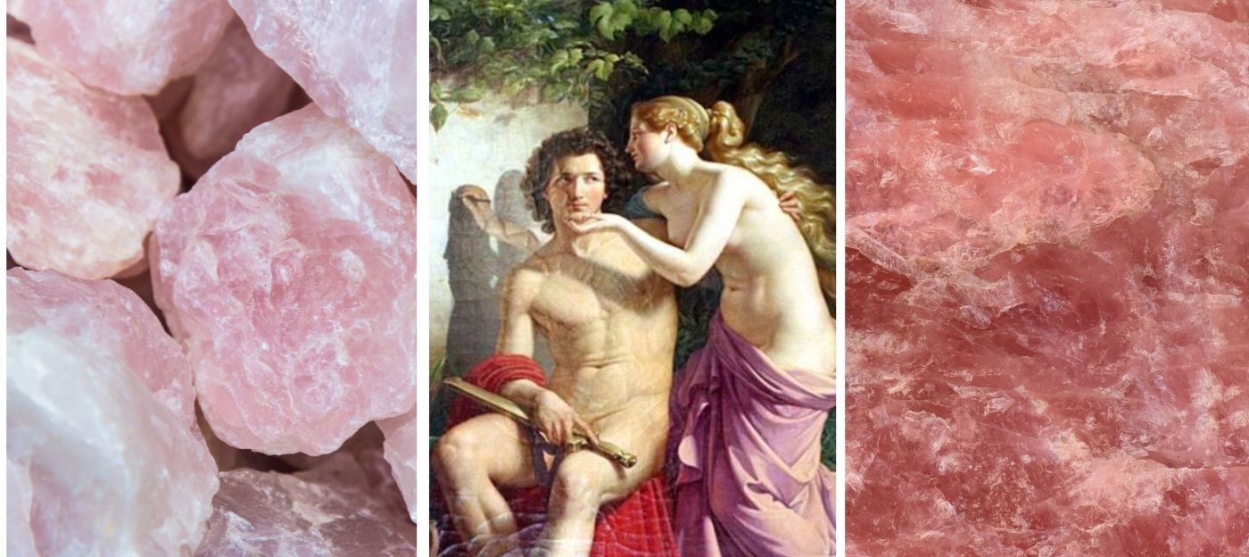 Cuarzo rosa y el amor imposible de Afrodita