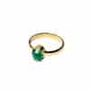 ANILLO OCEAN ONYX VERDE PLATA DE LEY