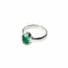 ANILLO OCEAN ONYX VERDE PLATA DE LEY