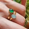 SHIORI ANILLOS OCEAN ONYX VERDE Y CALCEDONITA AZUL 65€UD WWW.SHIORI (2)
