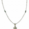 SHIORI COLLAR PERLAS DE RIO, JASPE Y COLGANTE DE PLATA DE LEY Y CALCEDONITAS AZULES CHAPADO ORO 24K 70€ WWW.SHIORI.ES