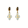 SHIORI PENDIENTES ANTHEA CALCEDONITA AZUL CHAPADO ORO 24K 65€ WWW.SHIORI