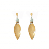 SHIORI PENDIENTES FLORA AMAZONITA, MORGANITA CHAPADO ORO 24K 60€ WWW.SHIORI.ES