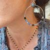 pendientes de aro azules con sodalitas