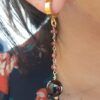 pendientes Goa de granates