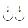 pendientes de aro azules con sodalitas