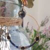 pendientes de aro azules con sodalitas